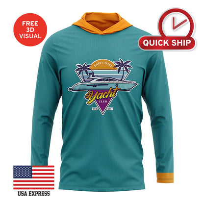 120GSM Milk Silk Long Sleeve Hoodie T-shirt (Full Dye Sublimation)#500138