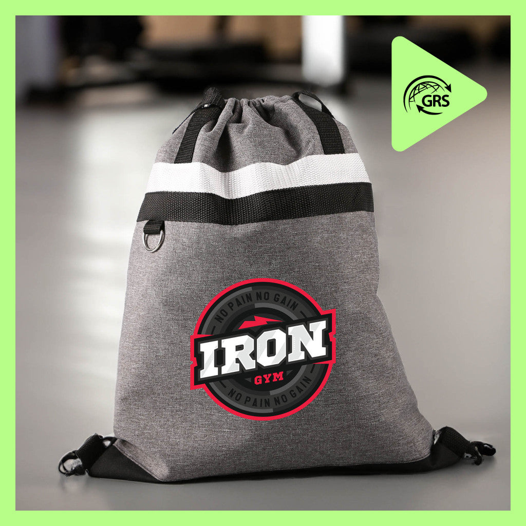 reGen RPET Polyester Drawstring Bag, customizable by National King Signs