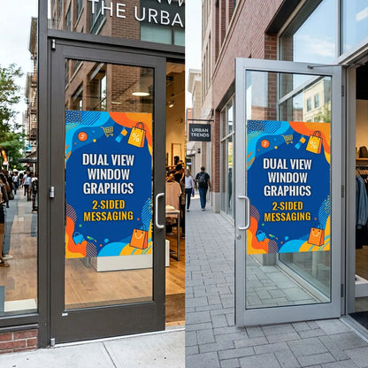 Custom 2-Sided (Dual View) Window Graphic