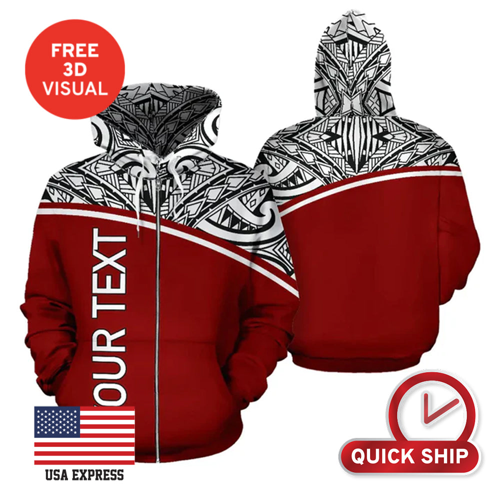 Full Zipper Hoodie (Full Dye Sublimation) #500025