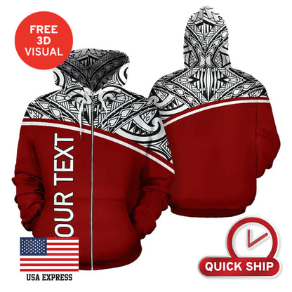 Full Zipper Hoodie (Full Dye Sublimation) #500025