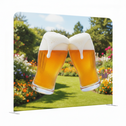 8' Tube Straight Fabric Display