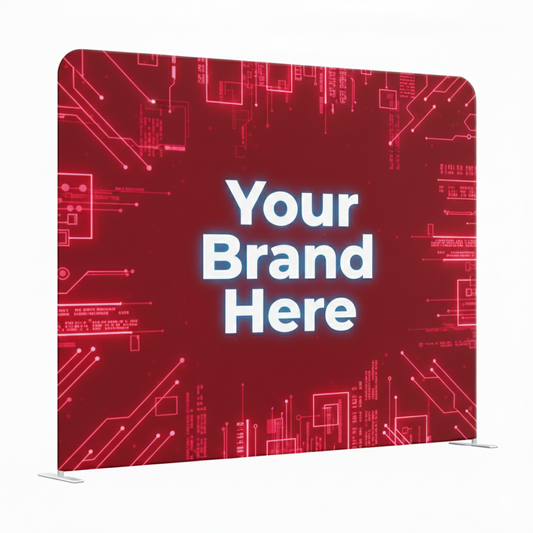 8' Tube Straight Fabric Display