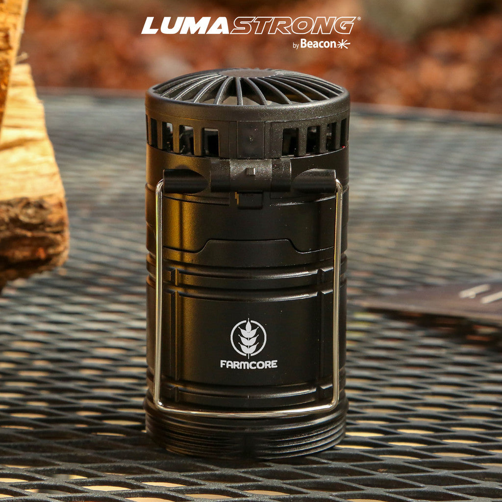 reNew Rechargeable Dual Lantern Fan, customizable by National King Signs