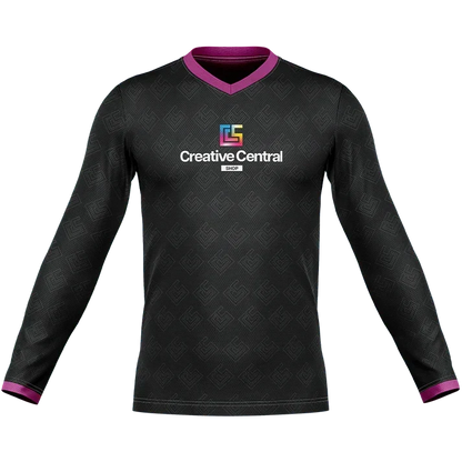 Long Sleeve Jersey V- neck (Full Dye Sublimation)#500004