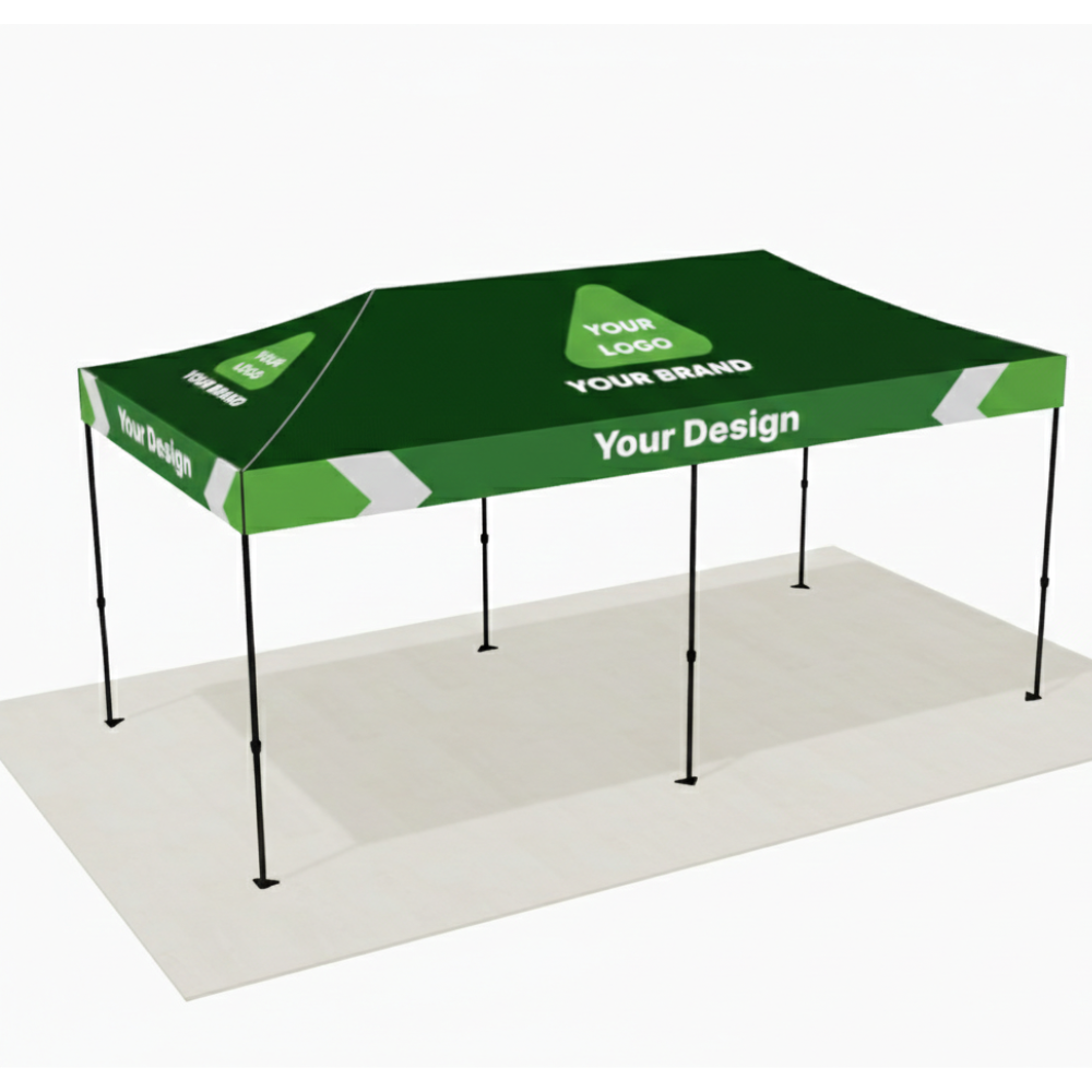 Premium Aluminum(Black ) 20' Event Tent Kit (Full-Bleed Dye Sublimation)