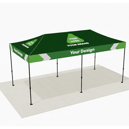 Premium Aluminum(Black ) 20' Event Tent Kit (Full-Bleed Dye Sublimation)