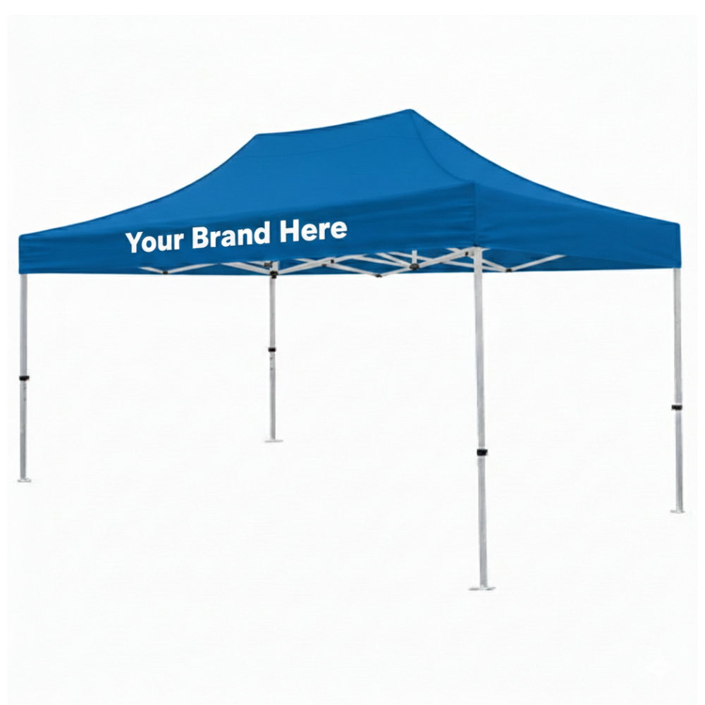 Premium Aluminum ( Silver) 15' Tent Kit (Full-Bleed Dye Sublimation)