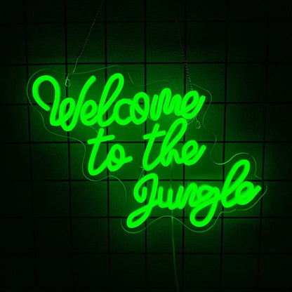 Welcome to the Jungle USB LED Neon Sign