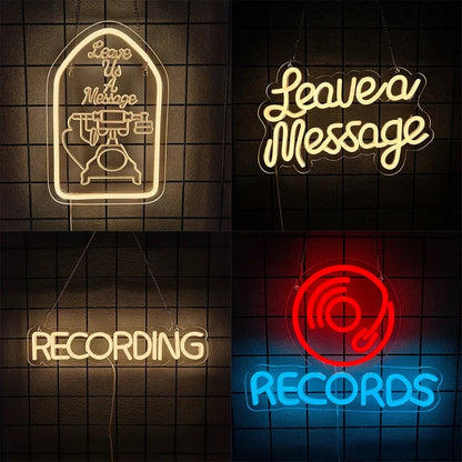 Leave a Message USB LED Neon Sign
