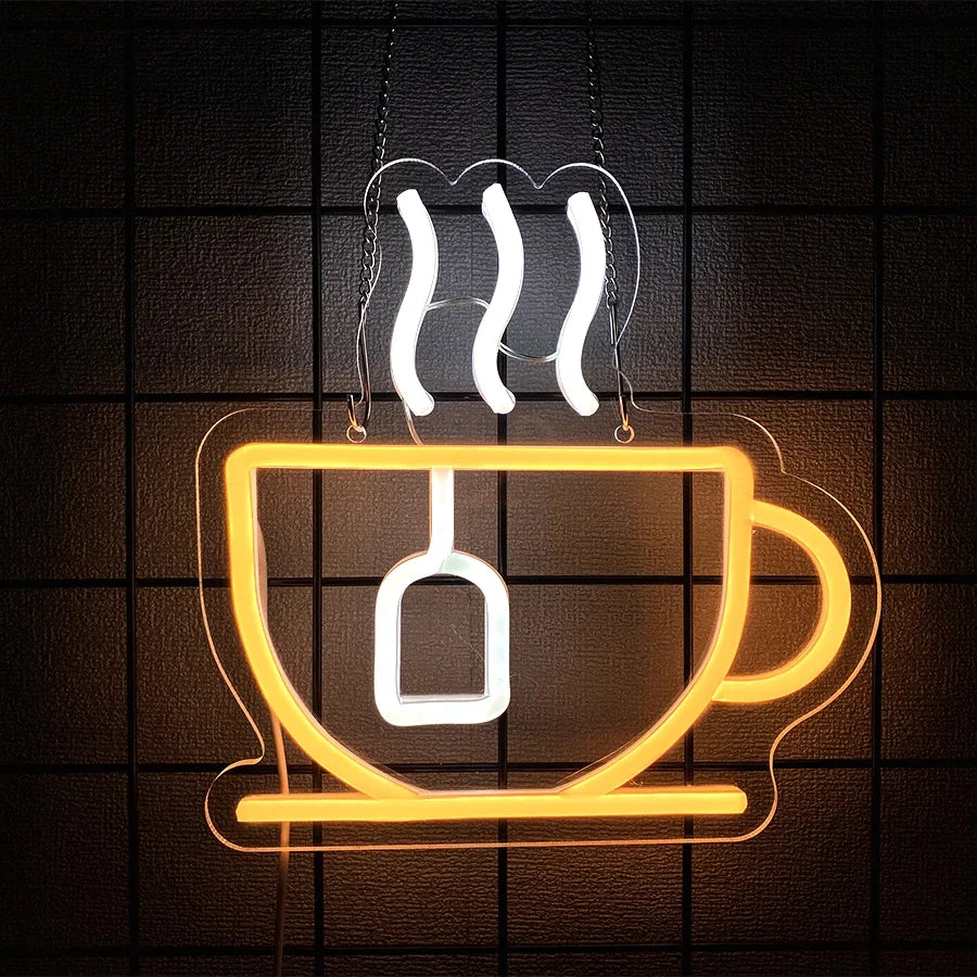 Coffee Cup USB LED Neon Signs