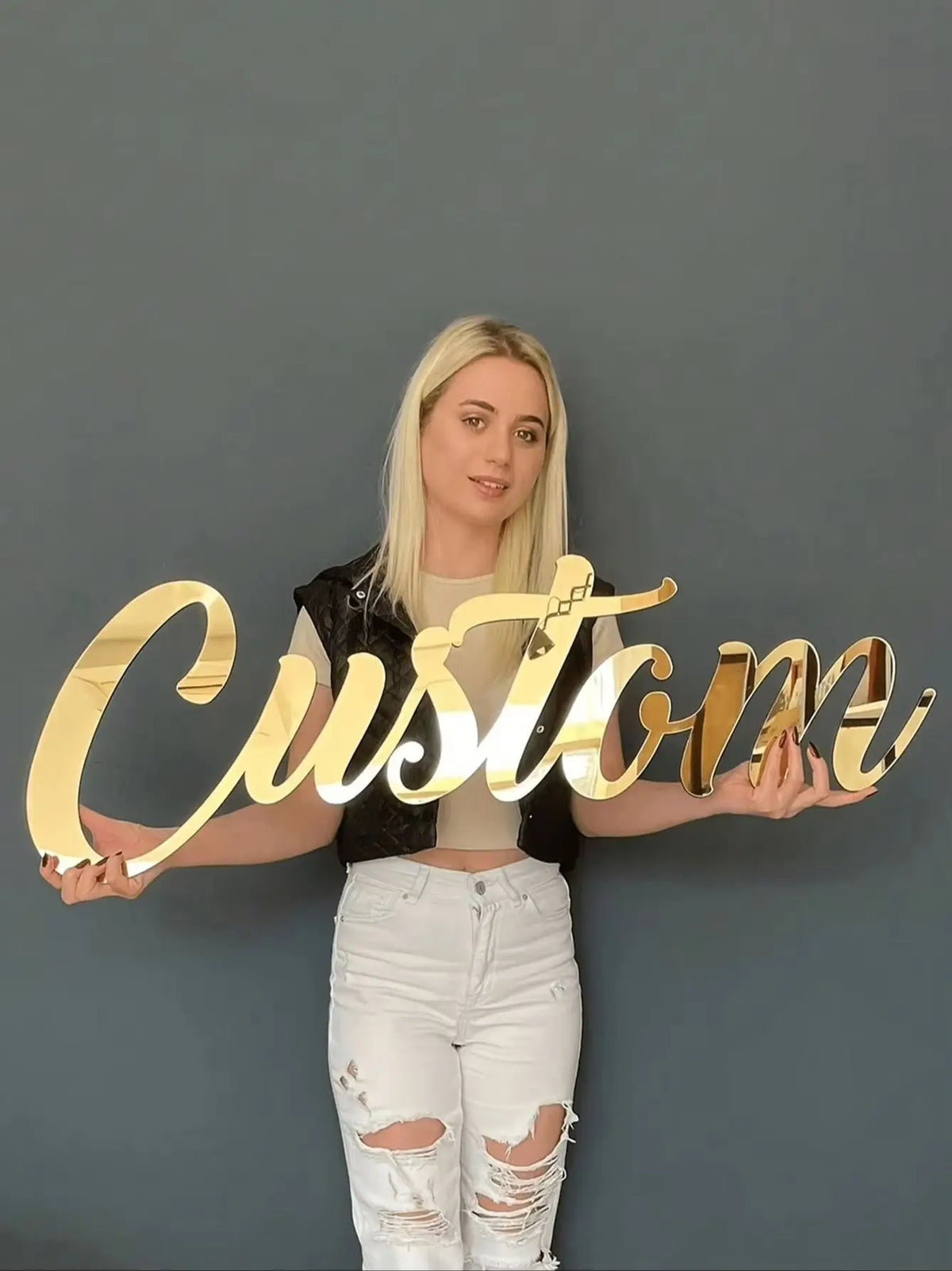 Custom Mirror Acrylic Wall Name & Logo