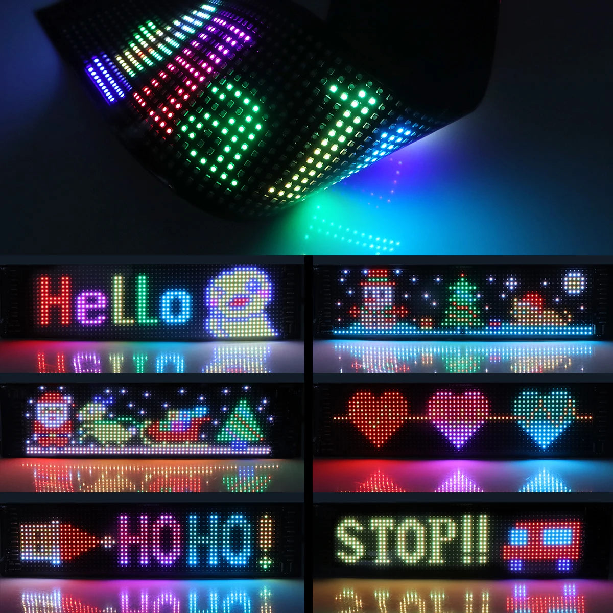 Programmable RGB LED Pixel Sign