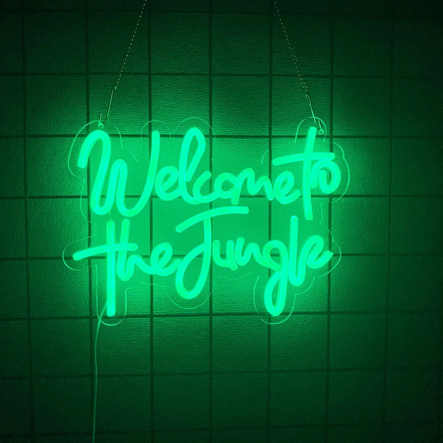 Welcome to the Jungle USB LED Neon Sign