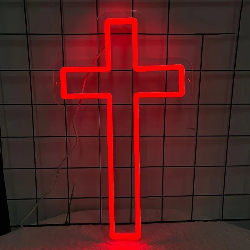 Jesus Cross LED Neon Sign