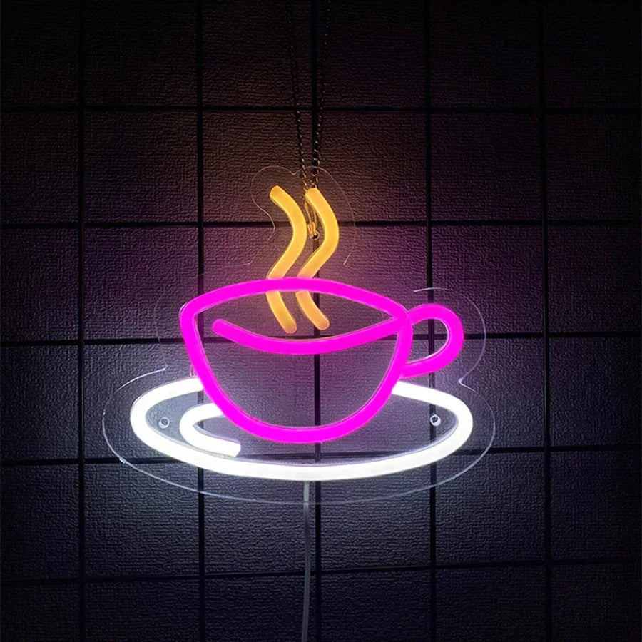 Coffee Cup USB LED Neon Signs