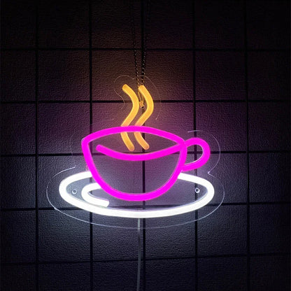 Coffee Cup USB LED Neon Signs