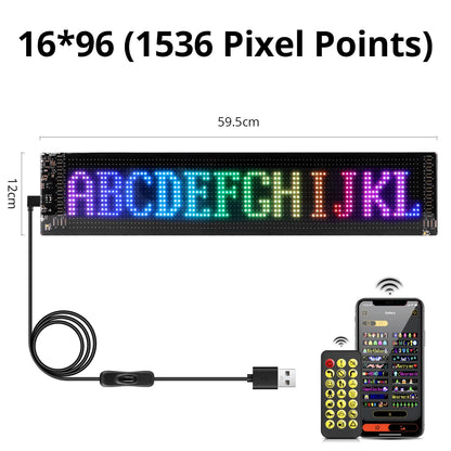 Programmable RGB LED Pixel Sign