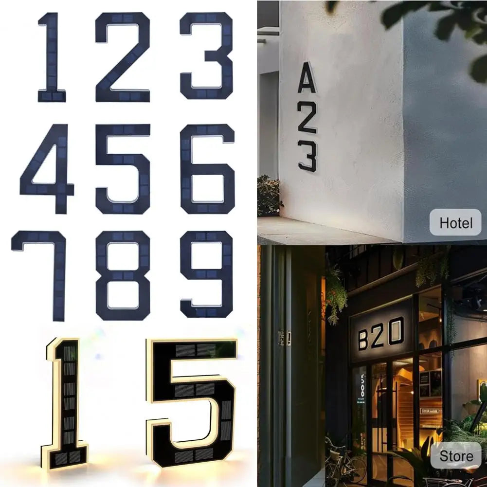 Solar LED Address Number or Letter - Single Character