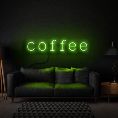 Coffee Lettering USB LED Neon Sign - 40 × 10 cm