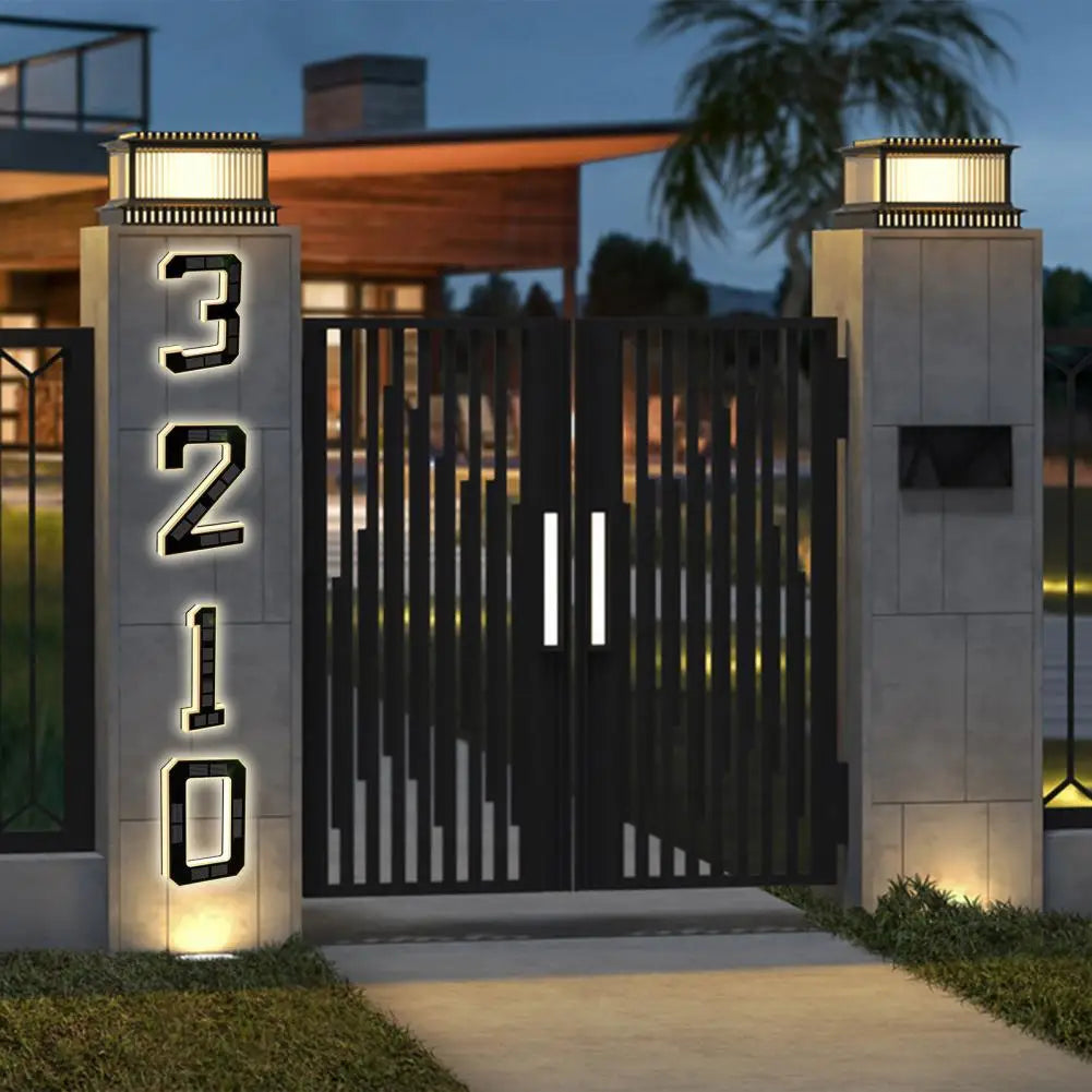 Solar LED Address Number or Letter - Single Character