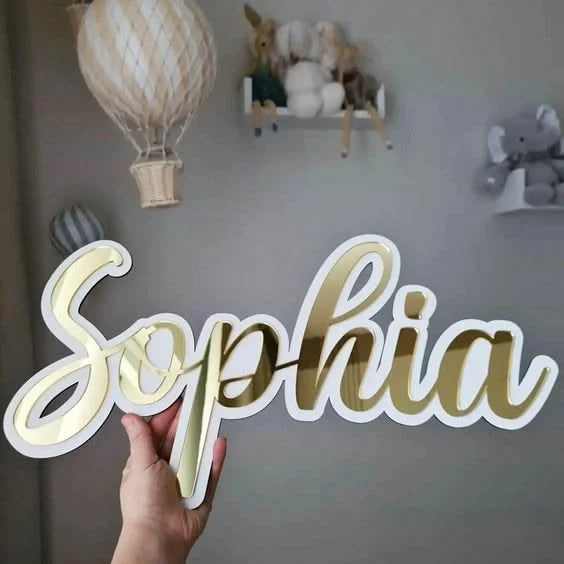 Custom Mirror Acrylic Wall Name & Logo
