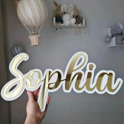 Custom Mirror Acrylic Wall Name & Logo