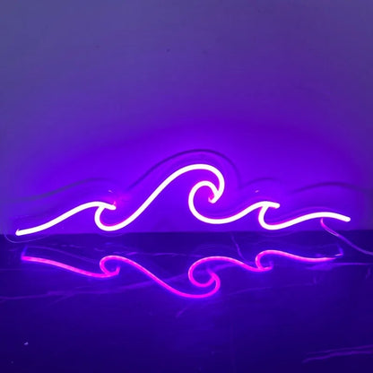 Ocean Wave LED Neon Wall Light