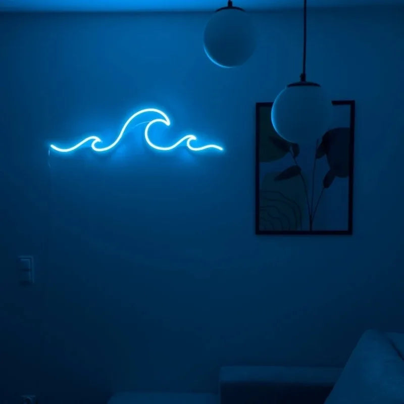 Ocean Wave LED Neon Wall Light