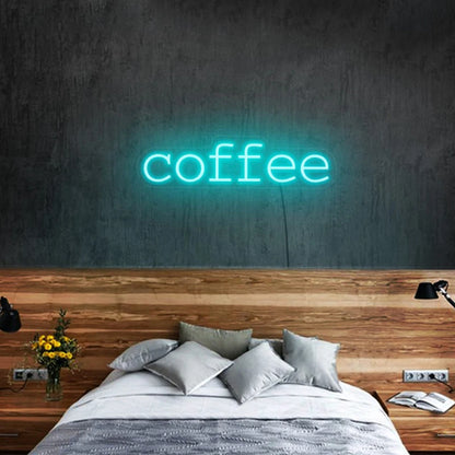 Coffee Lettering USB LED Neon Sign - 40 × 10 cm