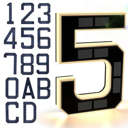 Solar LED Address Number or Letter - Single Character