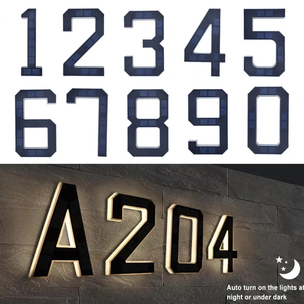 Solar LED Address Number or Letter - Single Character