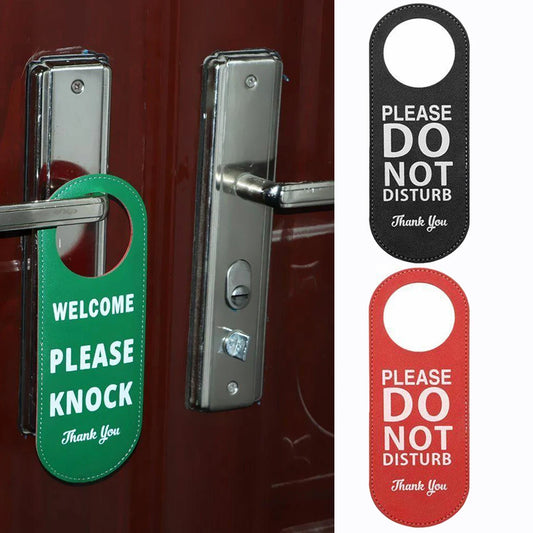 Do Not Disturb / Please Knock Double-Sided Door Hanger