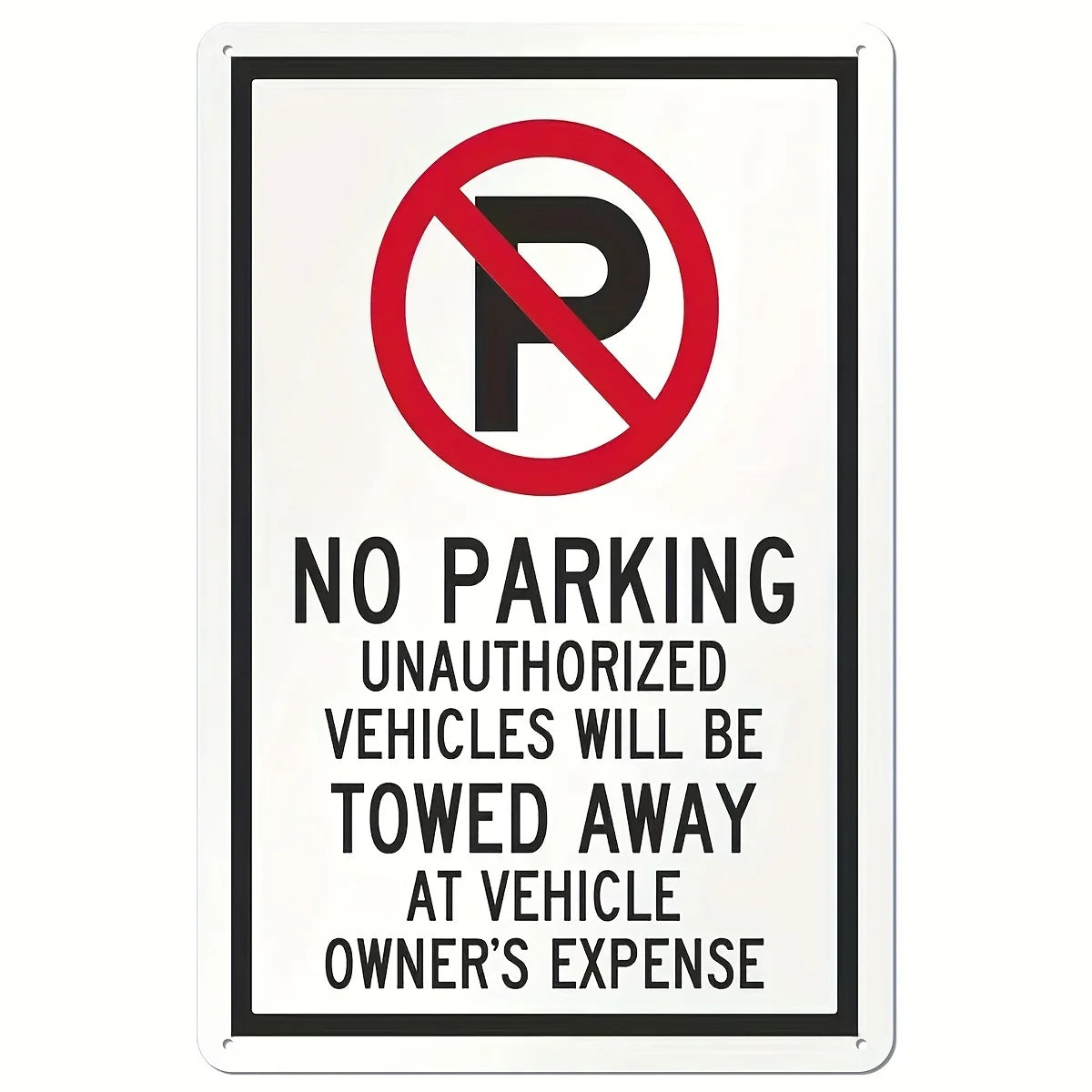 No Parking and Towing Notice Metal Signs