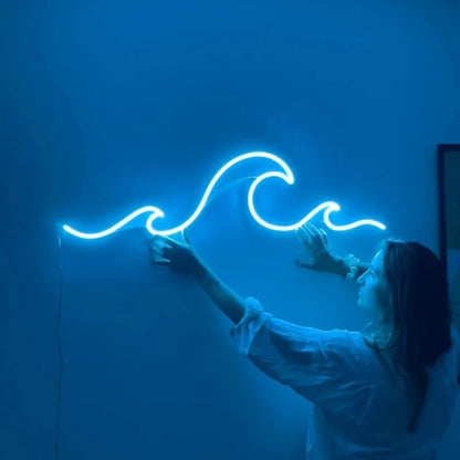 Ocean Wave LED Neon Wall Light