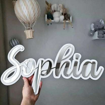 Custom Mirror Acrylic Wall Name & Logo