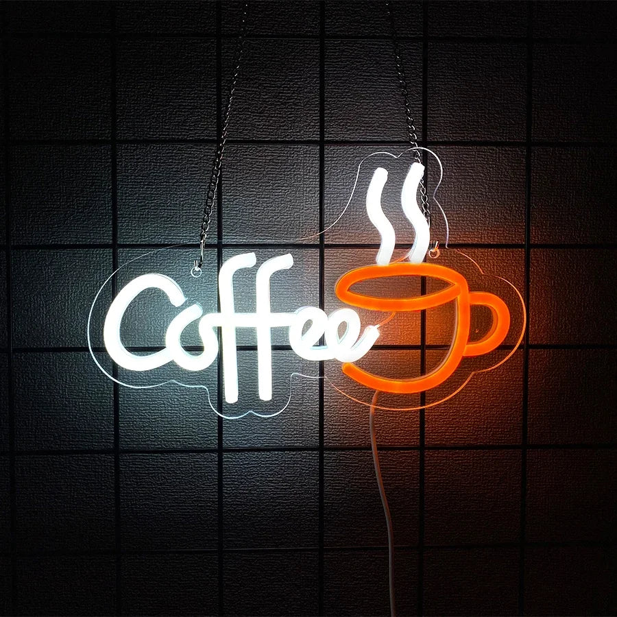 Coffee Cup USB LED Neon Signs