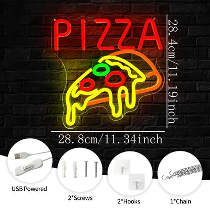 Pizza USB LED Neon Wall Signs