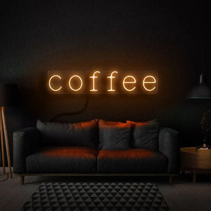 Coffee Lettering USB LED Neon Sign - 40 × 10 cm