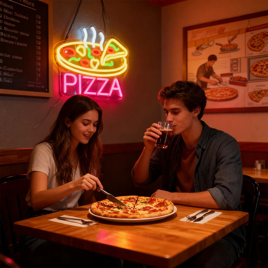 Pizza USB LED Neon Wall Signs