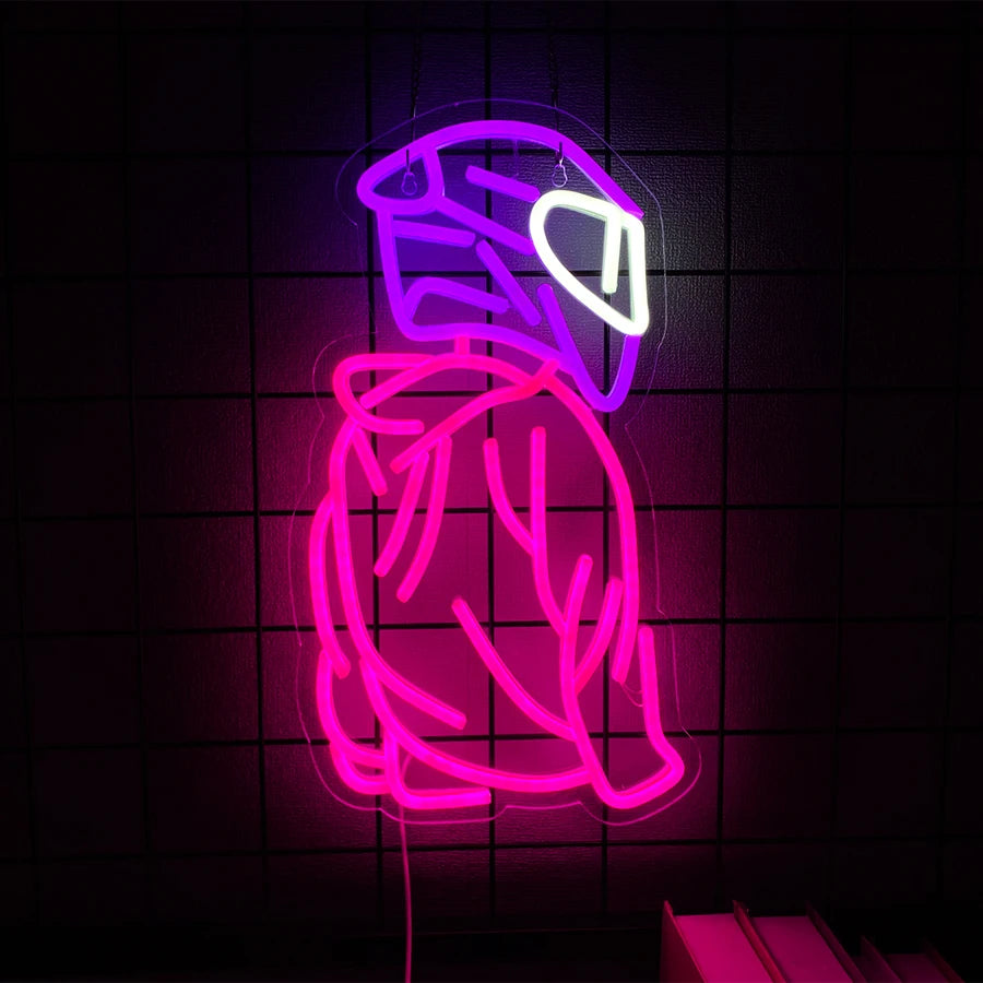 Racing Car LED Neon Wall Sign