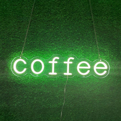 Coffee Lettering USB LED Neon Sign - 40 × 10 cm