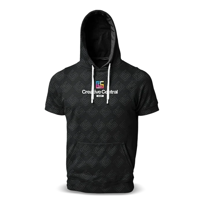 Short Sleeve Hoodie T-shirst (Full Dye Sublimation) #500038