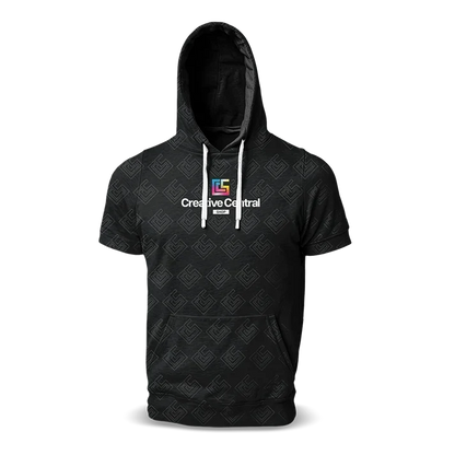 Short Sleeve Hoodie T-shirst (Full Dye Sublimation) #500038