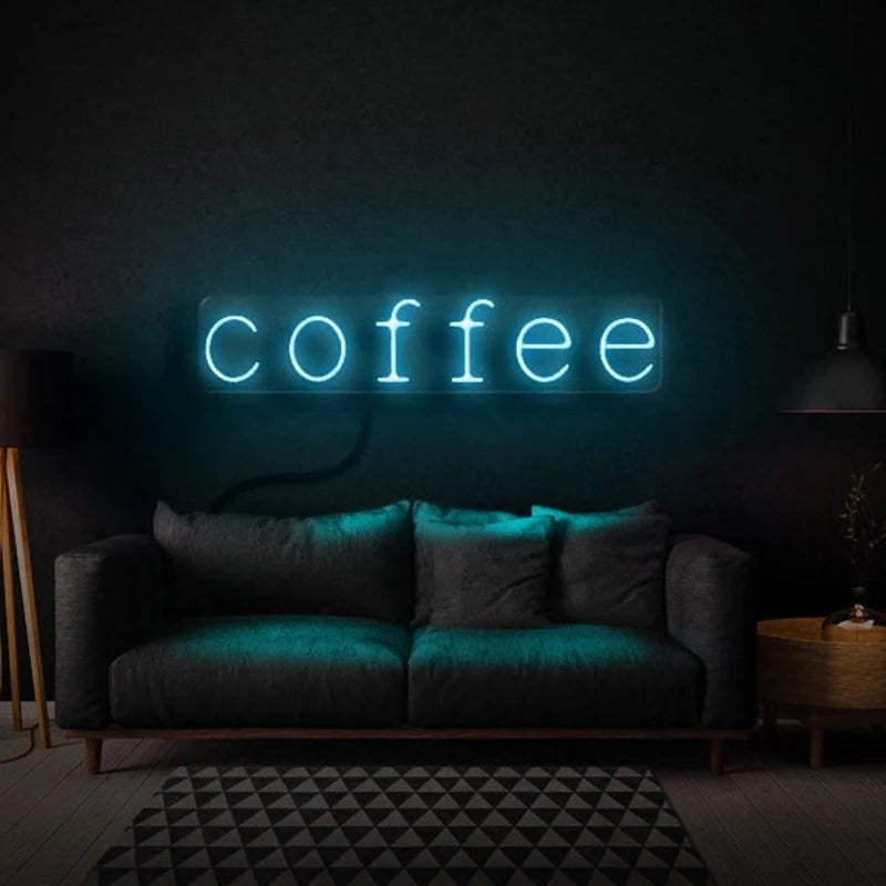 Coffee Lettering USB LED Neon Sign - 40 × 10 cm