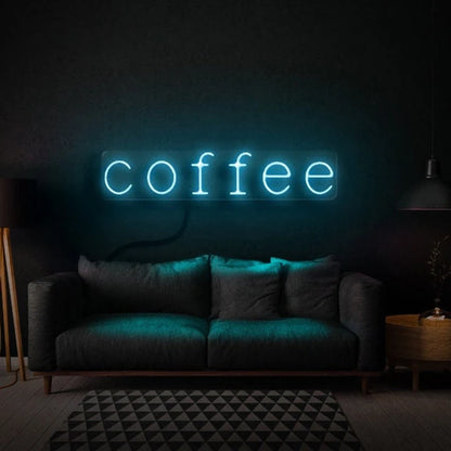 Coffee Lettering USB LED Neon Sign - 40 × 10 cm