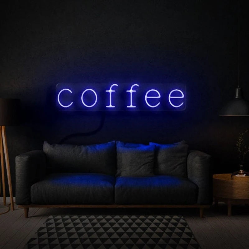 Coffee Lettering USB LED Neon Sign - 40 × 10 cm