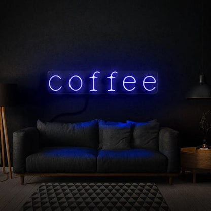 Coffee Lettering USB LED Neon Sign - 40 × 10 cm