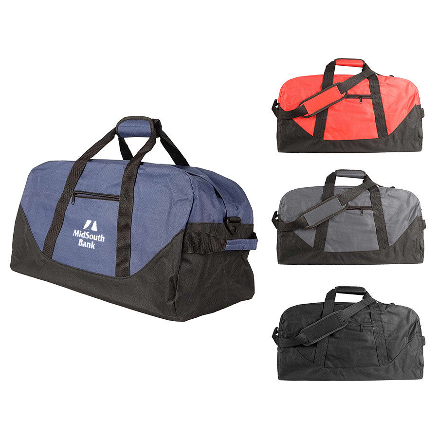 Two Toned Duffel Bag, customizable by National King Signs