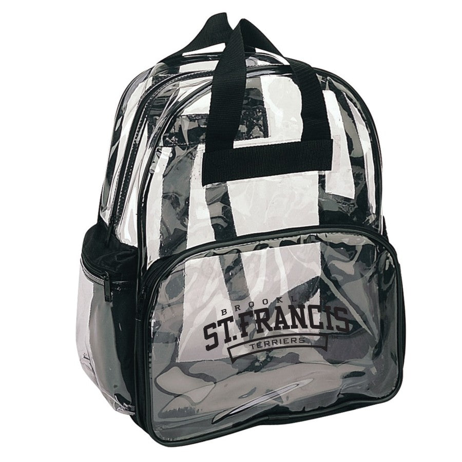 Double Handle Clear Backpack, customizable by National King Signs